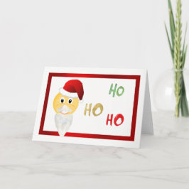 Cartão de Nota de Natal para Papais noeis Emoji
