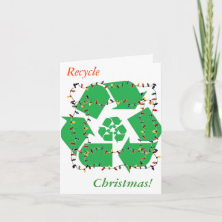 Cartão de Nota de Natal Reciclar