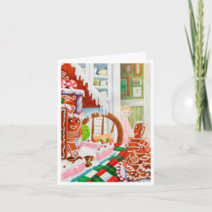 Cartão de Nota de Natal SURPRESA GINGERBREAD