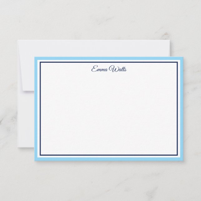 Cartão de Nota de Nome Personalizado (Frente)