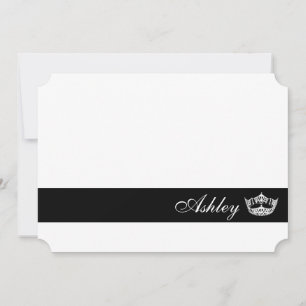 Cartão de Nota de Nome Personalizado