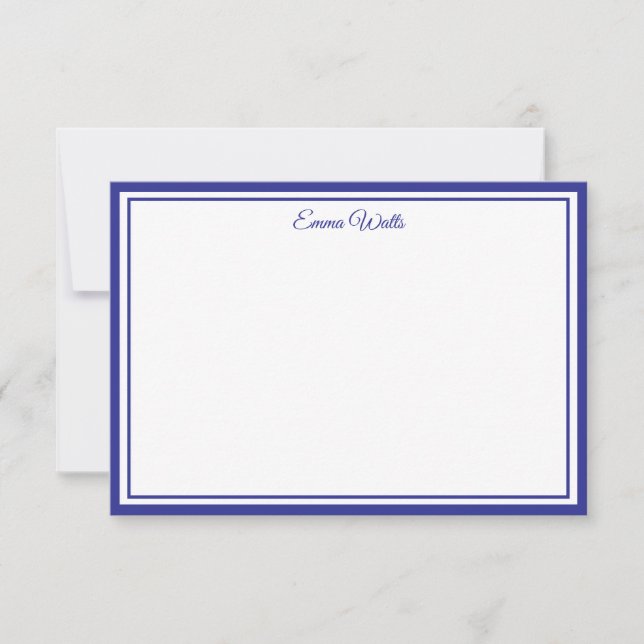 Cartão de Nota de Nome Personalizado (Frente)
