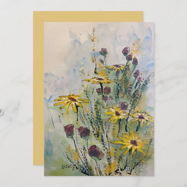 Cartão de Nota de Ocasião (Frente/Verso)