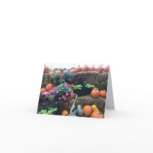 Cartão de Nota de outono de Halloween