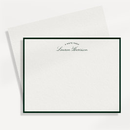 Cartão de Nota de Papel de Carta Moderno Elegante