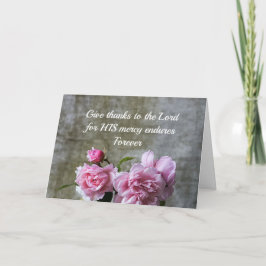 Cartão de Nota de Páscoa "Dê Obrigados ao Senhor"