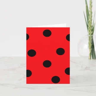 Cartão de Nota de Pontos Ladybug