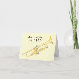 Cartão de Nota de Professor de Banda de Músico de
