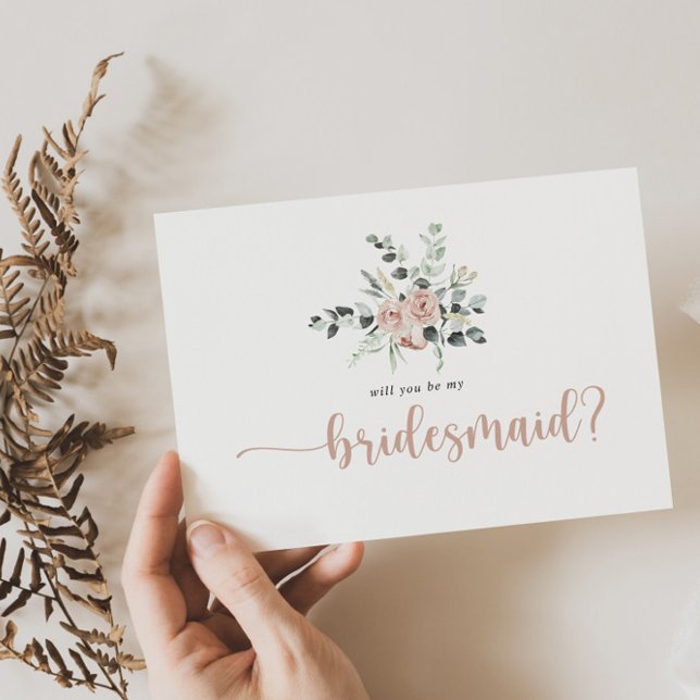 Cartão de Nota de Proposta Rosa Rosa Clássico Rosa (Criador carregado)