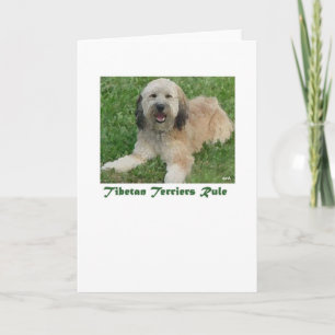 Cartão de nota de regra tibetano