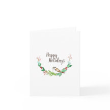 Cartão de Nota de Reparo de Feriado dobrado