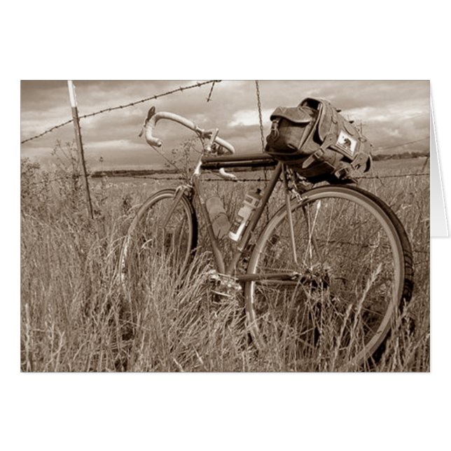 CARTÃO DE NOTA DE SONHO DE BICICCLIST (Frente horizontal)
