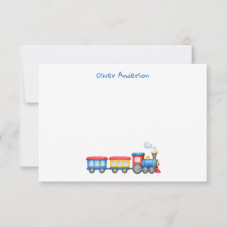 Cartão de Nota de Trem Personalizado