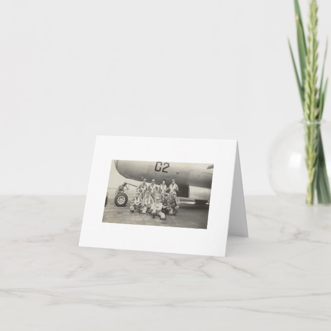 Cartão de Nota de Tripulação de Bombista de Foto R (Frente)