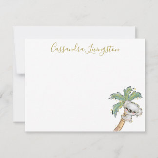 Cartão de Nota de Urso Koala