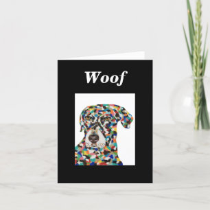 Cartão de Nota de Vazio de Cachorro Labrador Choco