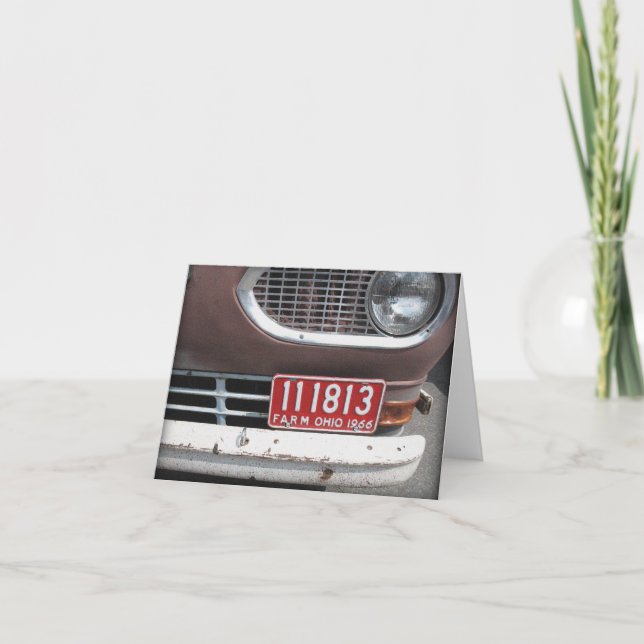 Cartão de nota de vazio de caminhão com Fazenda ve (Frente)