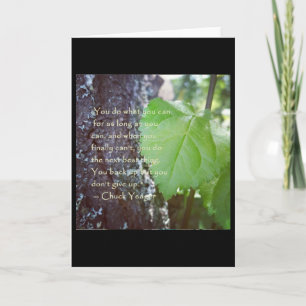 Cartão de Nota de Vazio de Encorajamento