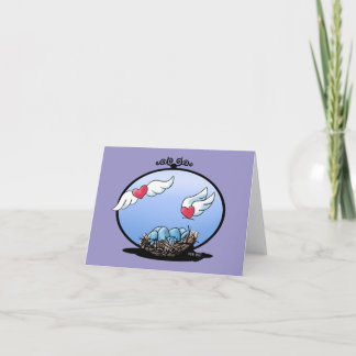 Cartão de Nota de Vazio Lovebird