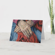 Cartão de Nota de Vazio "Mãos de Tempo"