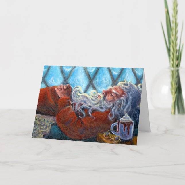 Cartão de Nota de Vazio "Papais noeis Nápoles" (Frente)