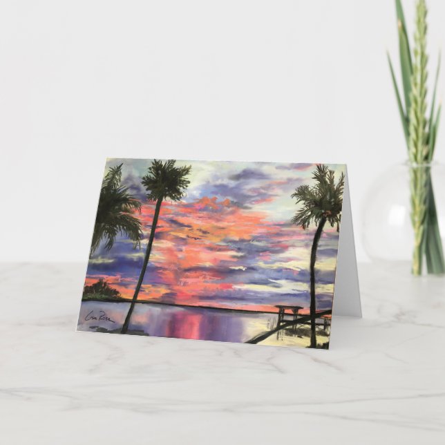 Cartão de Nota de Vazio "Sebastian Sunrise" (Frente)