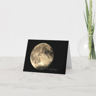 Cartão de nota de vazio Super Moon