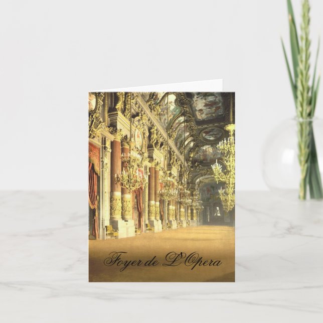 Cartão de nota de Vestíbulo de L'Opera Anular (Frente)
