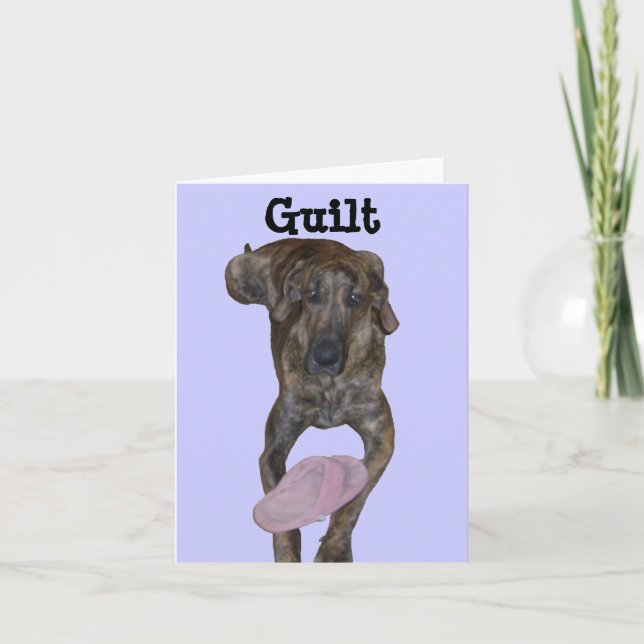 Cartão de Nota "Desculpe" (Frente)