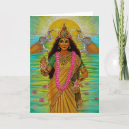 Cartão de Nota Deusa Lakshmi