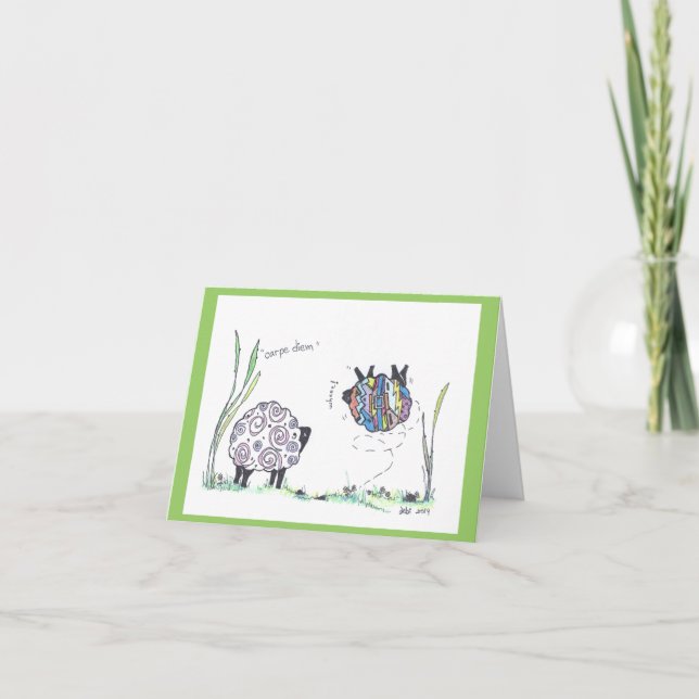 cartão de nota:  diem do carpe (Frente)