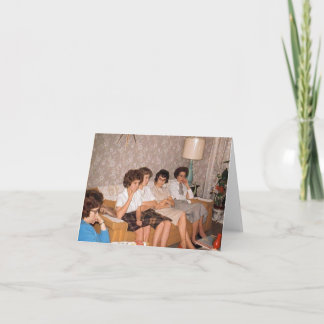 Cartão de Nota "Divertido nos anos 60" com Estilo 