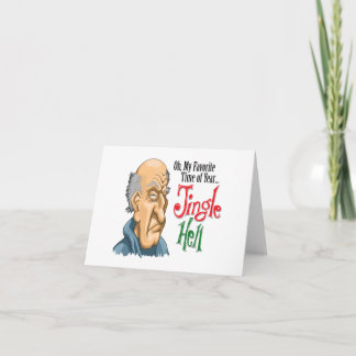 Cartão de nota do Curmudgeon do inferno do tinir