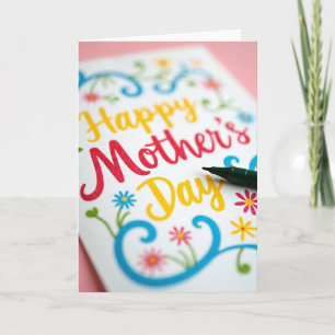 Cartão de Nota do Dia das Mães Doce