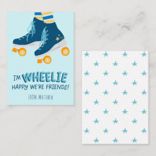 Cartão de Nota do Dia dos Namorados Wheelie Feliz