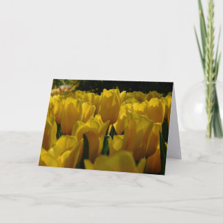 Cartão de Nota do Jardim de Tulipas Sonhador