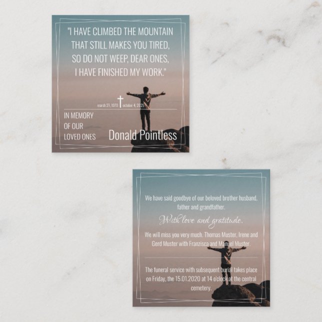 Cartão de nota do Lifeworks 002 (Frente/Verso)