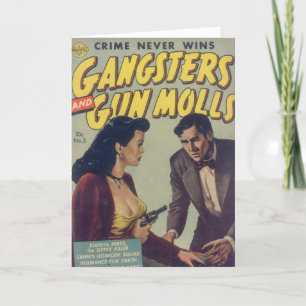 Cartão de Nota do Livro de Gangsters e Gun