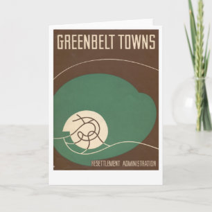 Cartão de nota do museu do cinturão verde