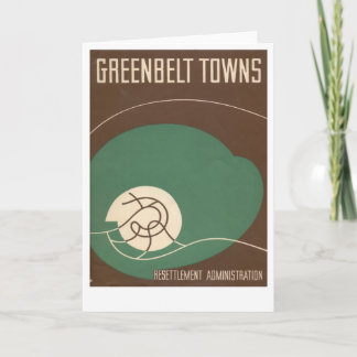 Cartão de nota do museu do cinturão verde