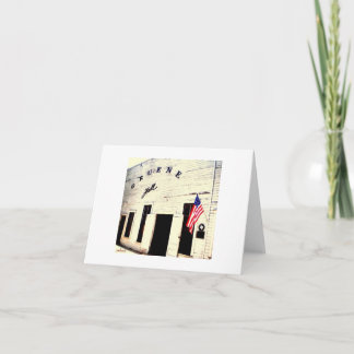 cartão de nota do salão do gruene