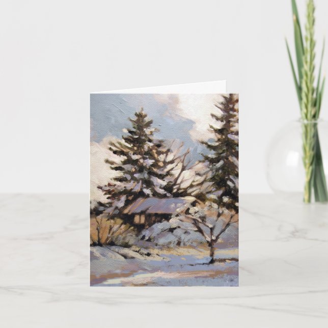 Cartão de Nota Dobrada Clássica (Frente)