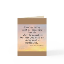 Cartão de Nota Dobrada FRANCIS do santo