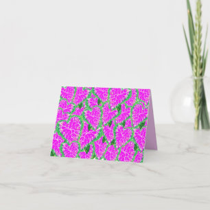 Cartão de Nota Dobrada : Planta Tropical