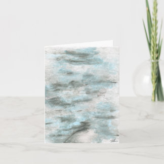 Cartão de nota dobrado de 4" x 5,6" - "Erosão"