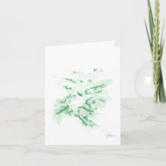 Cartão de nota dobrado de 4" x 5,6" - "Nube"