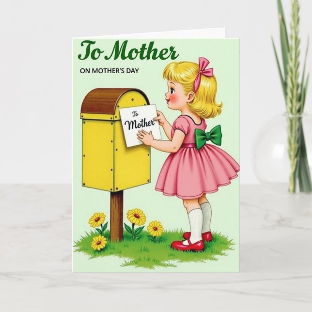 Cartão de Nota Doce para a Mãe (Frente)