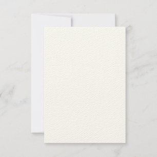 Cartão de nota e envelope em feltro ecru 8,89 cm x