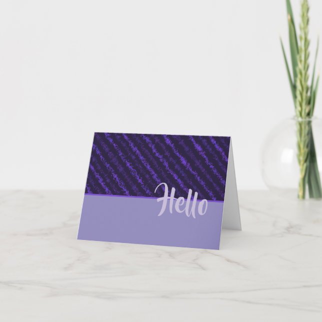Cartão de Nota em Branco Purple Persuasion (Frente)