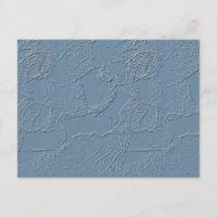 Cartão de nota em design de folha abstrata azul na